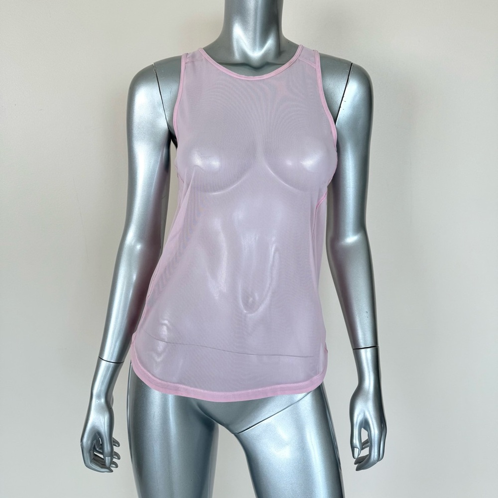 Lululemon Athletica pink sheer top size 4 US